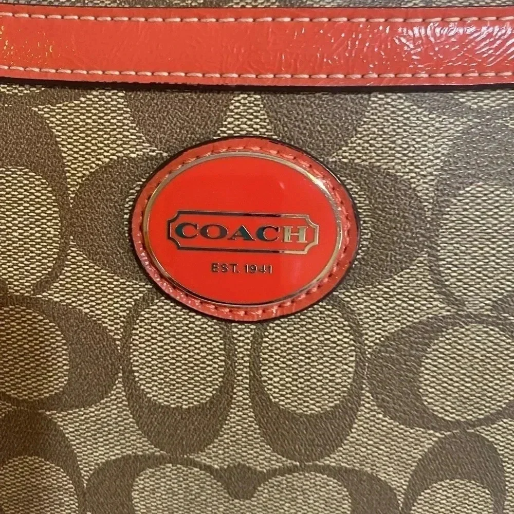 Coach CC signature print canvas crossbody handbag